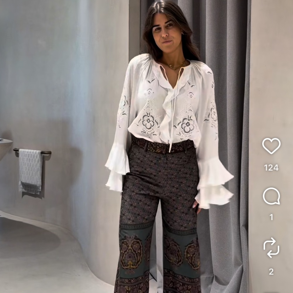 Ba&sh Omar blouse NWT 2 M - Picture 3 of 13